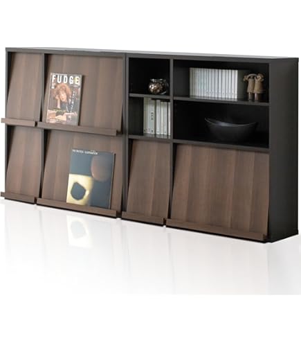 Amazon.co.jp: 【骨董品】レトロ本棚ガラス扉付き無垢材木製収納家具